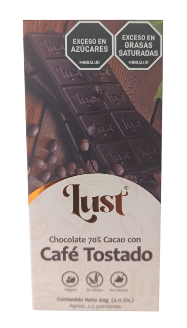 Chocolate con Café Tostado 60g - Imagen 2