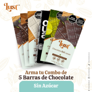 Arma tu combo: 5 barras de chocolate sin azúcar